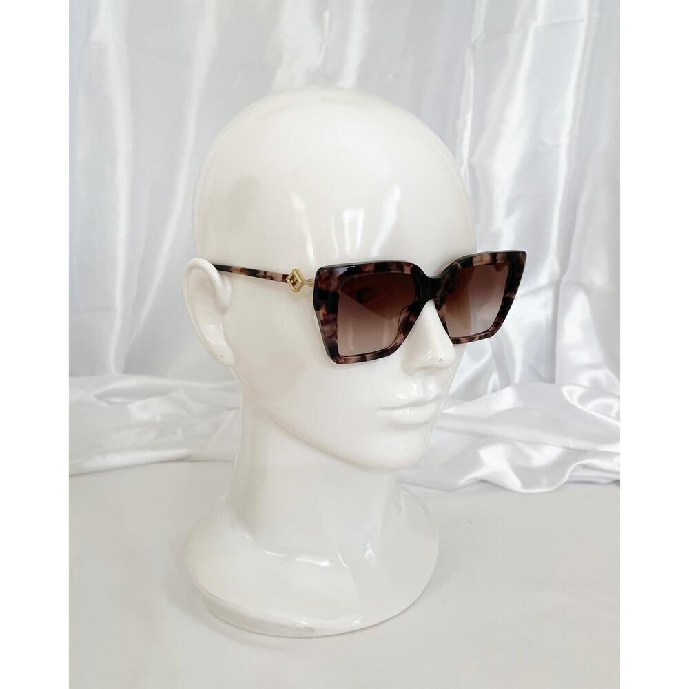 FENDI FF Diamonds FE40161I Sunglasses Tortoise Frame Brown Gradient Lenses